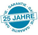 25 Jahre Garantie